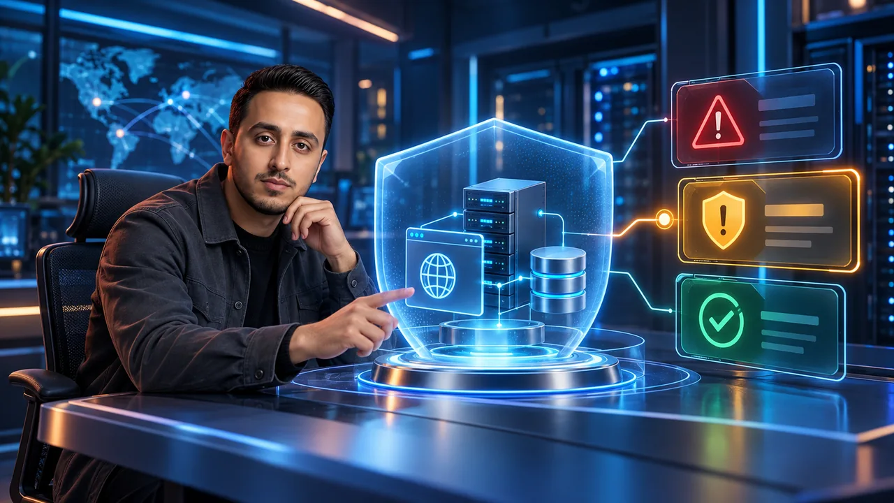 Eslam Elshikh avatar assessing security risks, access and systems