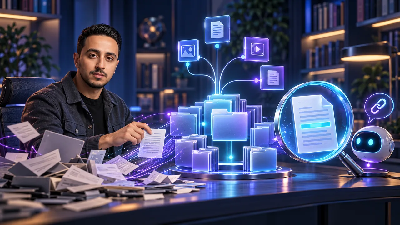 أفاتار إسلام الشيخ ينظم مستندات شركة داخل قاعدة معرفة قابلة للبحث